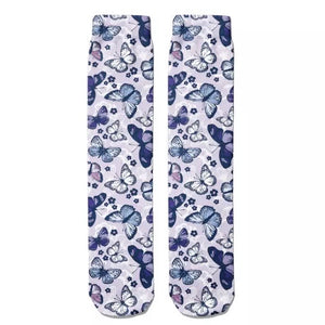 💝 Socks: Butterflies Lavender