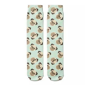 *Boot Socks: Pugs Mint