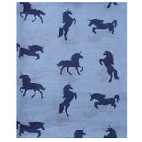 💙 Scarf: Navy Unicorns ~ Pink