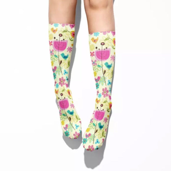 💝 Socks: Spring Flowers