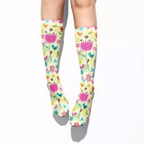 💙 Boot Socks: Spring Flowers