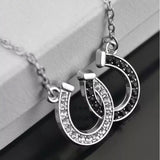 Necklace: Horseshoes ~ Black & White