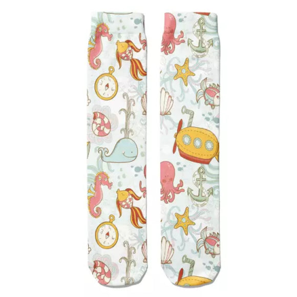 *BOOT SOCKS: YELLOW SUBMARINE * NEW