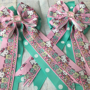 💙 Show Bows: Hello Kitty Pink/Mint