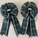 MShow Bows: Hunter Plaid on Black *NEW