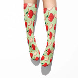 💙 Boot Socks: Apples 🍎!l