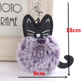 KeyChain / Bag Charm: Pom Pom Pets ~ Kitten ~ Tabby