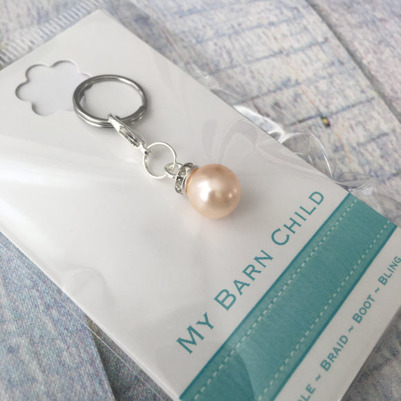 Bridle Charm: Pearl ~ Pale Pink