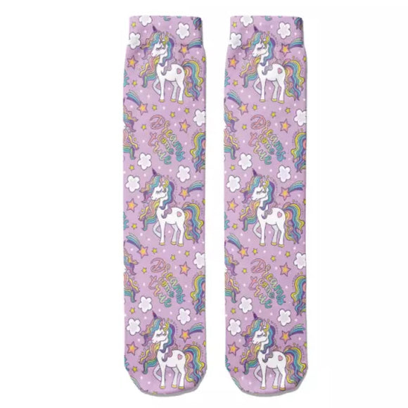 *Boot Socks: Unicorns Dreams Come True*NEW