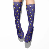 🧦 Boot Socks: Bumble Bees Blue *NEW