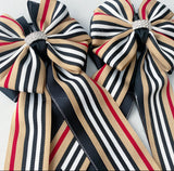 ❤️ Show Bows: Wellington Stripe Tan *NEW