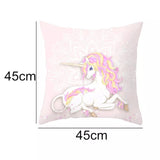 Throw Pillow Cover: Unicorn Once Upon A Time