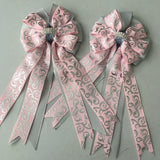 💙 Show Bows: Swirl Pink/Silver