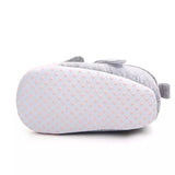 Infant Shoes: Bunnies Gray/Pink
