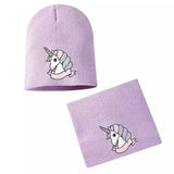 Winter Beanie / Neck Warmer Set: Unicorn ~ Choose Your Color *NEW