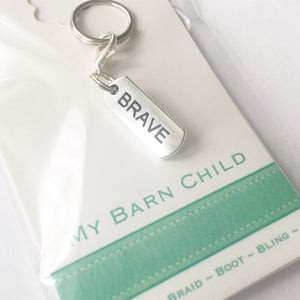 Bridle Charm: Inspirational ~ Brave