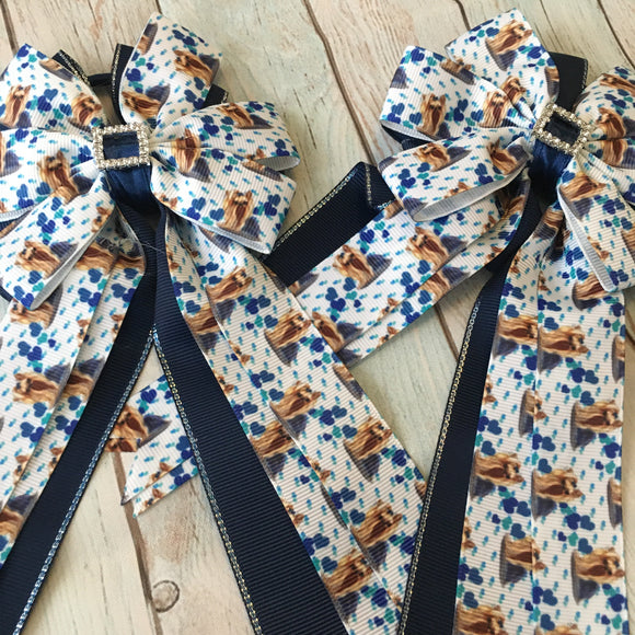 💙 Show Bows: Yorkshire Terriers