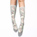 💙 Boot Socks: Unicorns Pink Mane