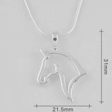 Necklace: Horse Head Silhouette