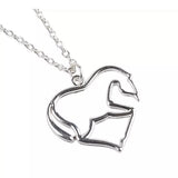 Necklace: Heart horse