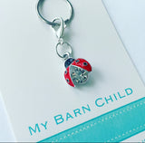 Bridle Charm: Ladybug  Crystal🐞💎 NEW