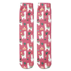 💙 Boot Socks: Alpacas Pink *NEW