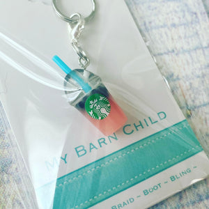 Bridle Charm: Sbux Pink Boba