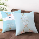 Throw Pillow Cover: Unicorn Once Upon A Time