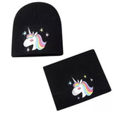 Winter Beanie / Neck Warmer Set: Unicorn ~ Choose Your Color *NEW