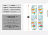 *Boot Socks: Rainbow Black