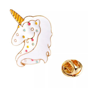 Stock Pin: Unicorn ~ White enamel