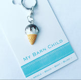 Bridle Charm: Ice Cream Cone 🍦 Hot Fudge *NEW