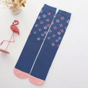 ❣️ Kids’ Socks: Flowers Blue/Pink
