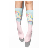 *Boot Socks: Unicorn Rainbow Pink