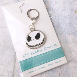 💙 Bridle Charm: Halloween Jack Skellington