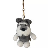 KeyChain / Bag Charm: Plush Schnauzer