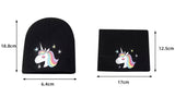Winter Beanie / Neck Warmer Set: Unicorn ~ Choose Your Color *NEW