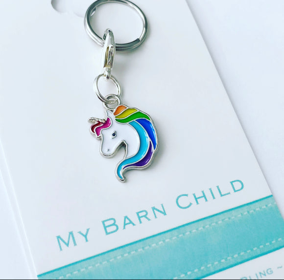 Bridle Charm: Unicorn Rainbow Mane *NEW