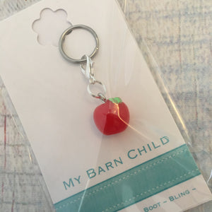 💙 Bridle Charm: Apple 🍎 Red