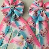 Show Bows: Unicorns Ombré/Feathers • CLEARANCE