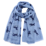 💙 Scarf: Navy Unicorns ~ Blue