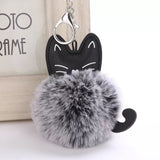 KeyChain / Bag Charm: Pom Pom Pets ~ Kitten ~ Tabby