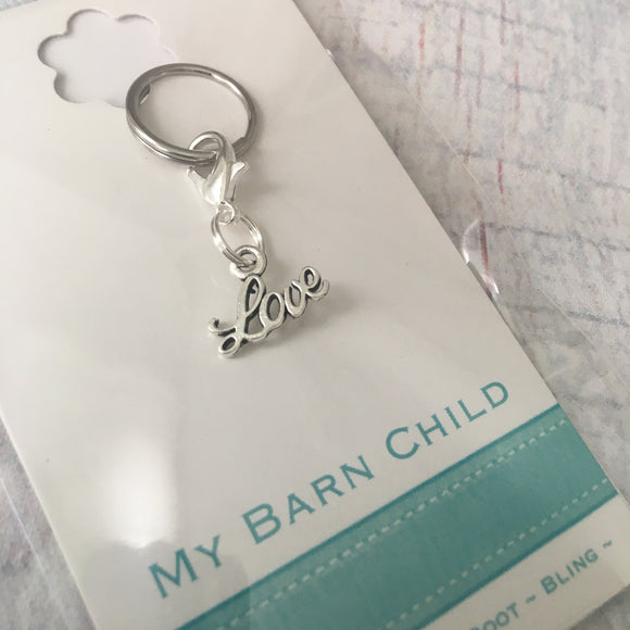 Bridle Charm: Inspirational ~ Love Script