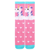❣️ Kids’ Socks: Unicorn Pink Hearts