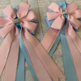 💙 Show Bows: Pink/Baby Blue *NEW