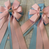 💙 Show Bows: Pink/Baby Blue *NEW