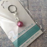 Bridle Charm: Pearl ~ Rose Pink ~ NEW