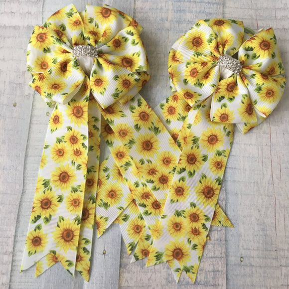 💙 Show Bows: Double Sunflowers 🌻 NEW!