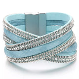 Bracelet: Turquoise Rhinestone Twist