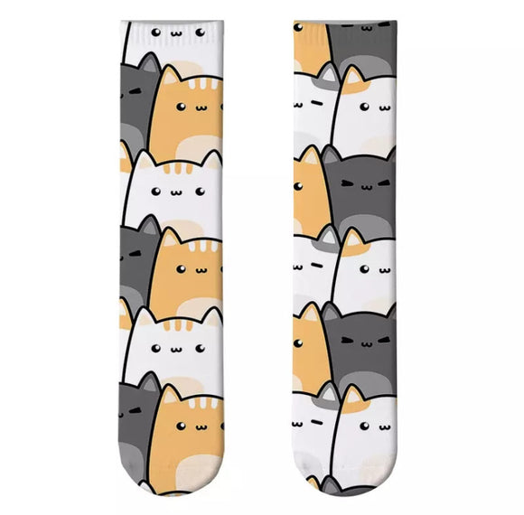 *Boot Socks: Cats ~ Kawaii Kittens 2 🐱🐱